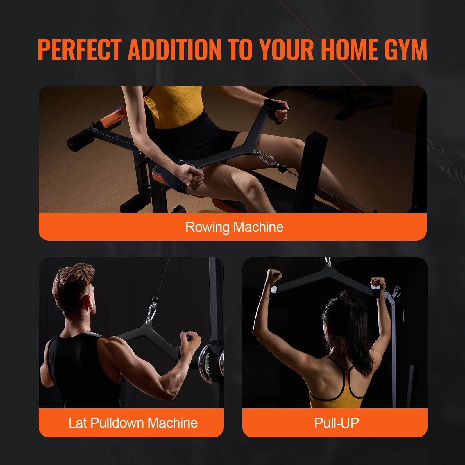 LAT Pulldown Accessory, Rowing V-Bar for Cable Machines, Rubber Grip Tricep Bar, Enhances Back Muscle Strength, Ideal for Bicep Curls and Lat Exercises in Home Gyms