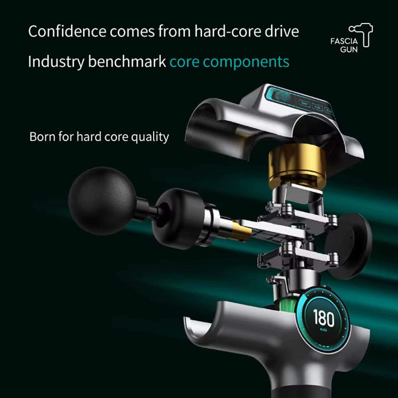 99 Level Massage Gun Fascia Deep Muscle Relax Body Neck Massager Electric Fitness Equipment Noise Reduction Male Female