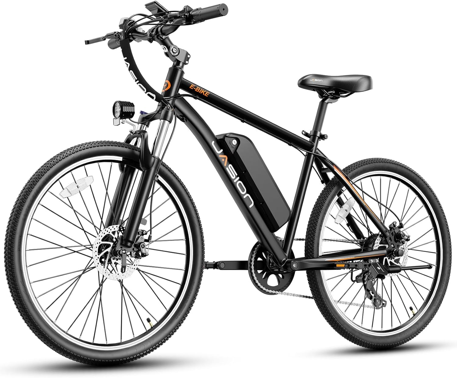 EB5 Electric Bike for Adults with Peak 750W Brushless Motor, 40Miles 20MPH Commuting Electric Mountain Bike with 360Wh Removable Battery, 7-Speed, 26" Tires and Front Fork Suspension