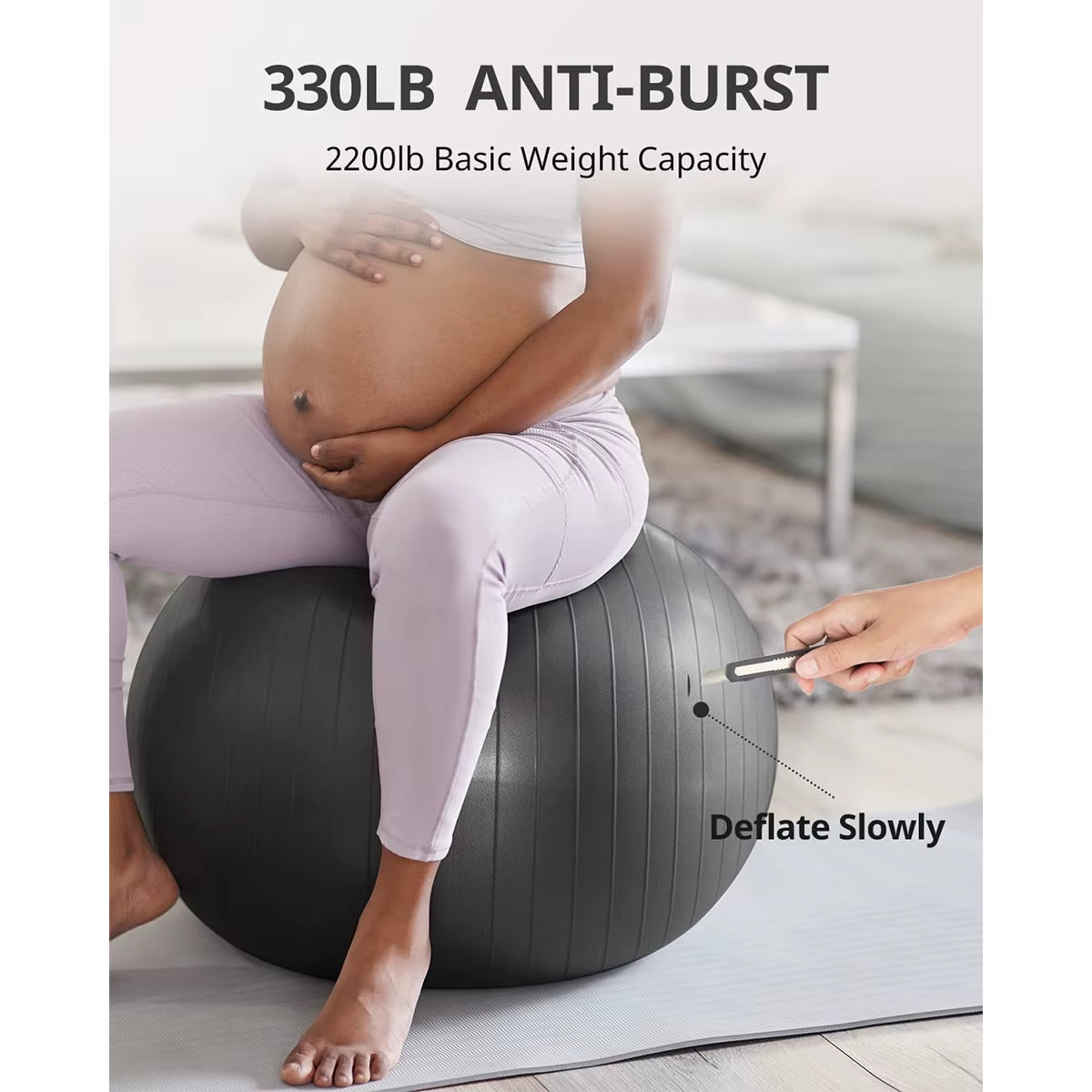 Yoga Ball Balance Ball Pilates Accessories Home Fitness Equipment Pregnant Women Rehabilitation Exercise Yoga Ball 55/65/75/85Cm