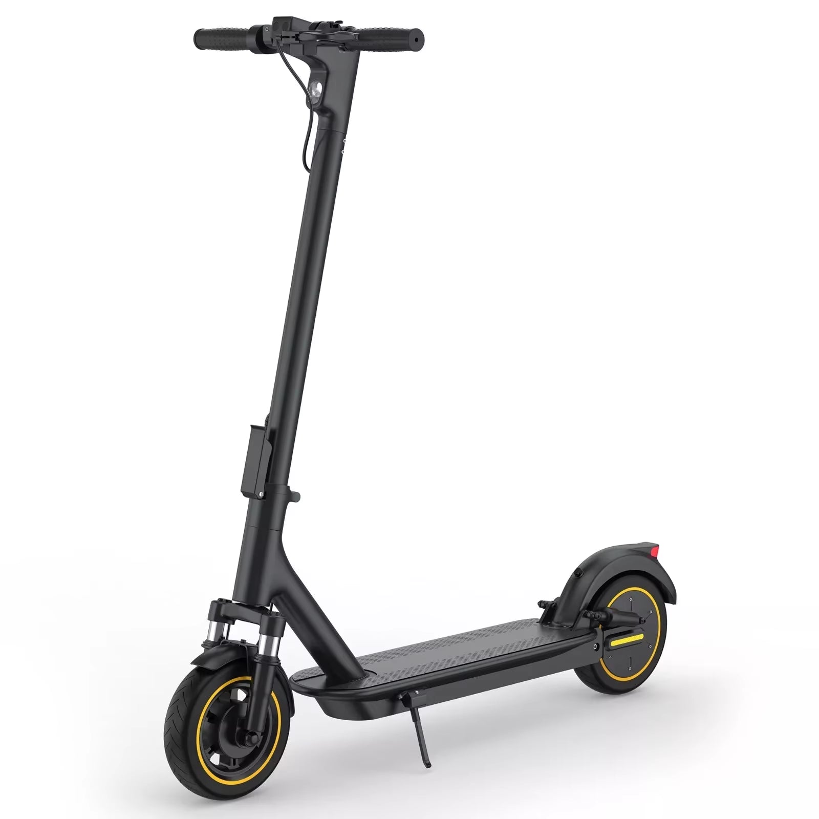 LPMAX 10" Solid Tires Folding Electric Scooter 22MPH 500W 14.5AH 28Miles Super Long Range Dual Shock Absorber Escooter