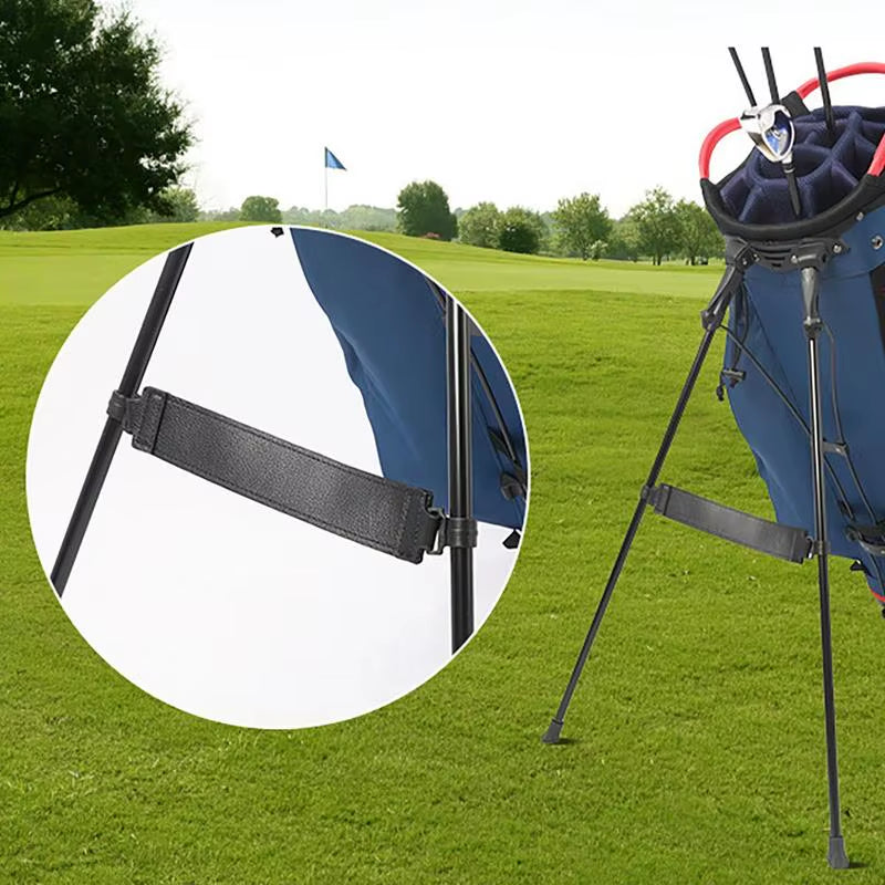 Golf Bag Stand Attachment 1 Pieces PU Leather Golf Bag Legs Strap Golf Stand Bag Leg Tether Strap Golf Club Bag Accessories