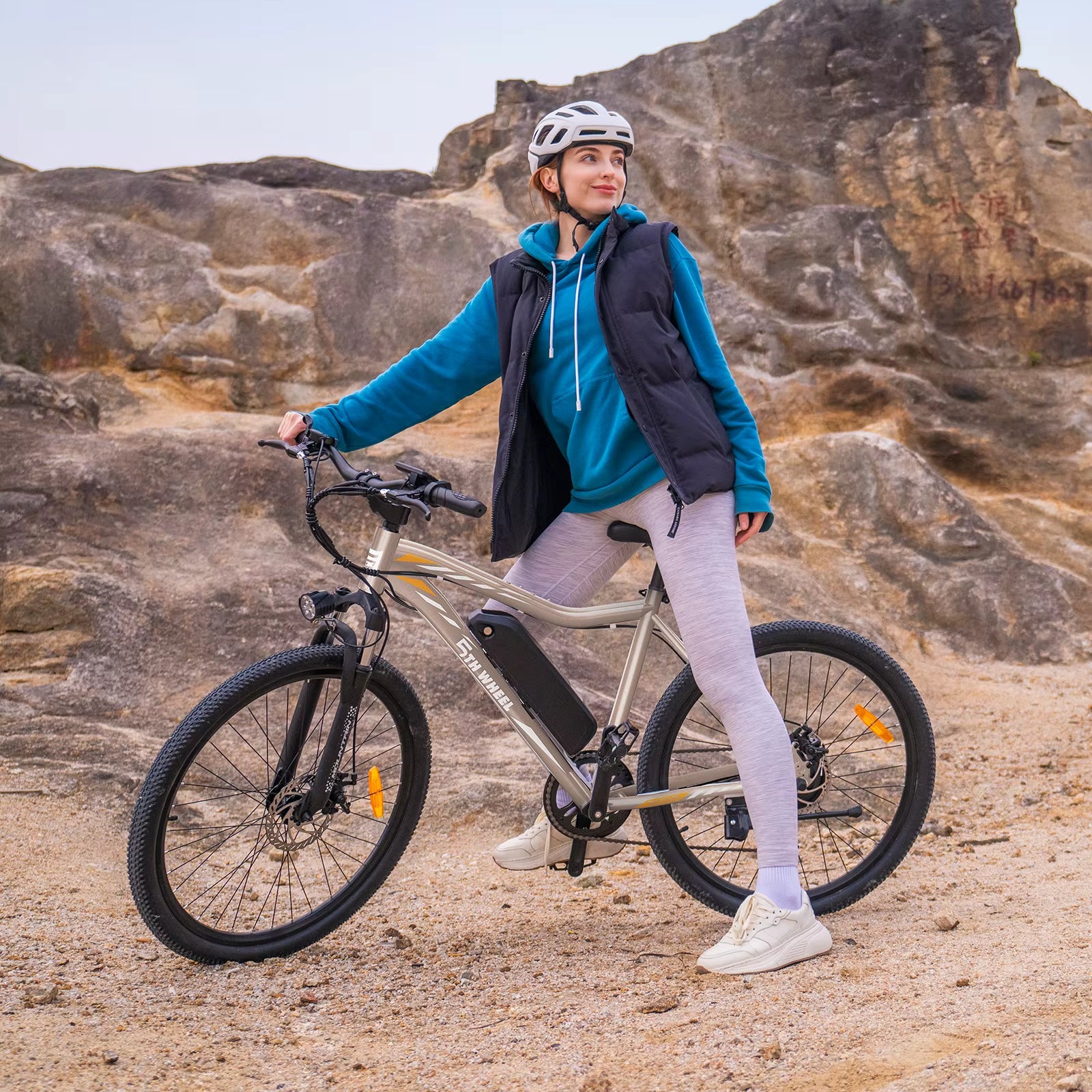 AB17 Electric Bike, 500W Motor, 468Wh Removable Battery, 37KM/H Max Speed, Color LCD Display, Front Suspension