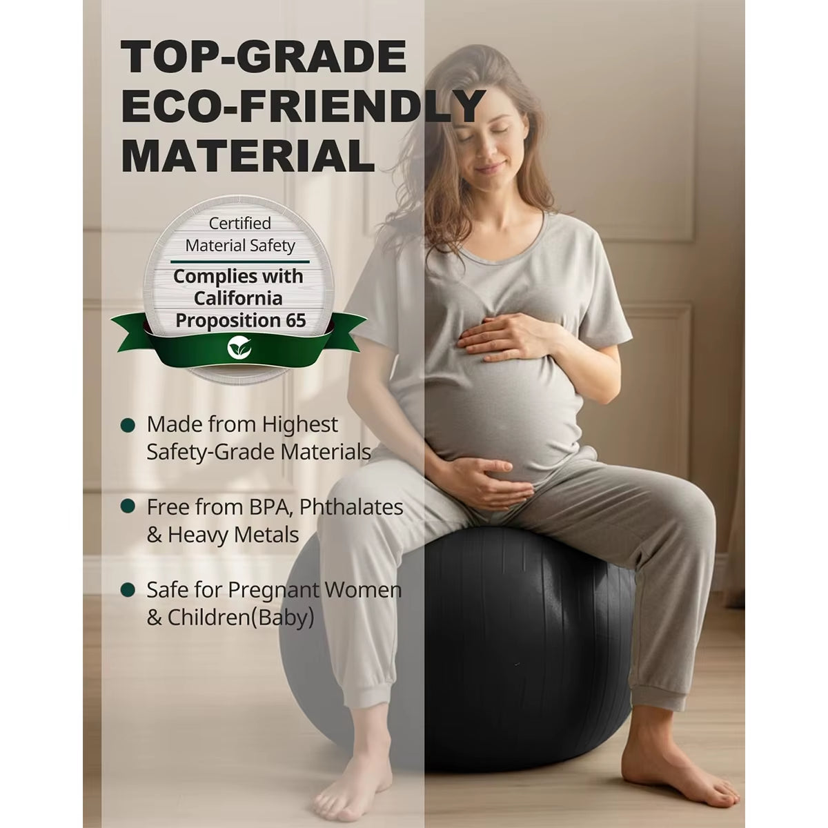 Yoga Ball Balance Ball Pilates Accessories Home Fitness Equipment Pregnant Women Rehabilitation Exercise Yoga Ball 55/65/75/85Cm