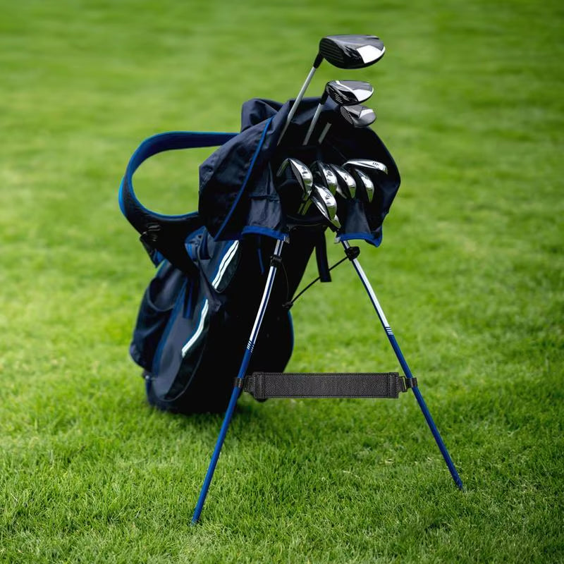 Golf Bag Stand Attachment 1 Pieces PU Leather Golf Bag Legs Strap Golf Stand Bag Leg Tether Strap Golf Club Bag Accessories