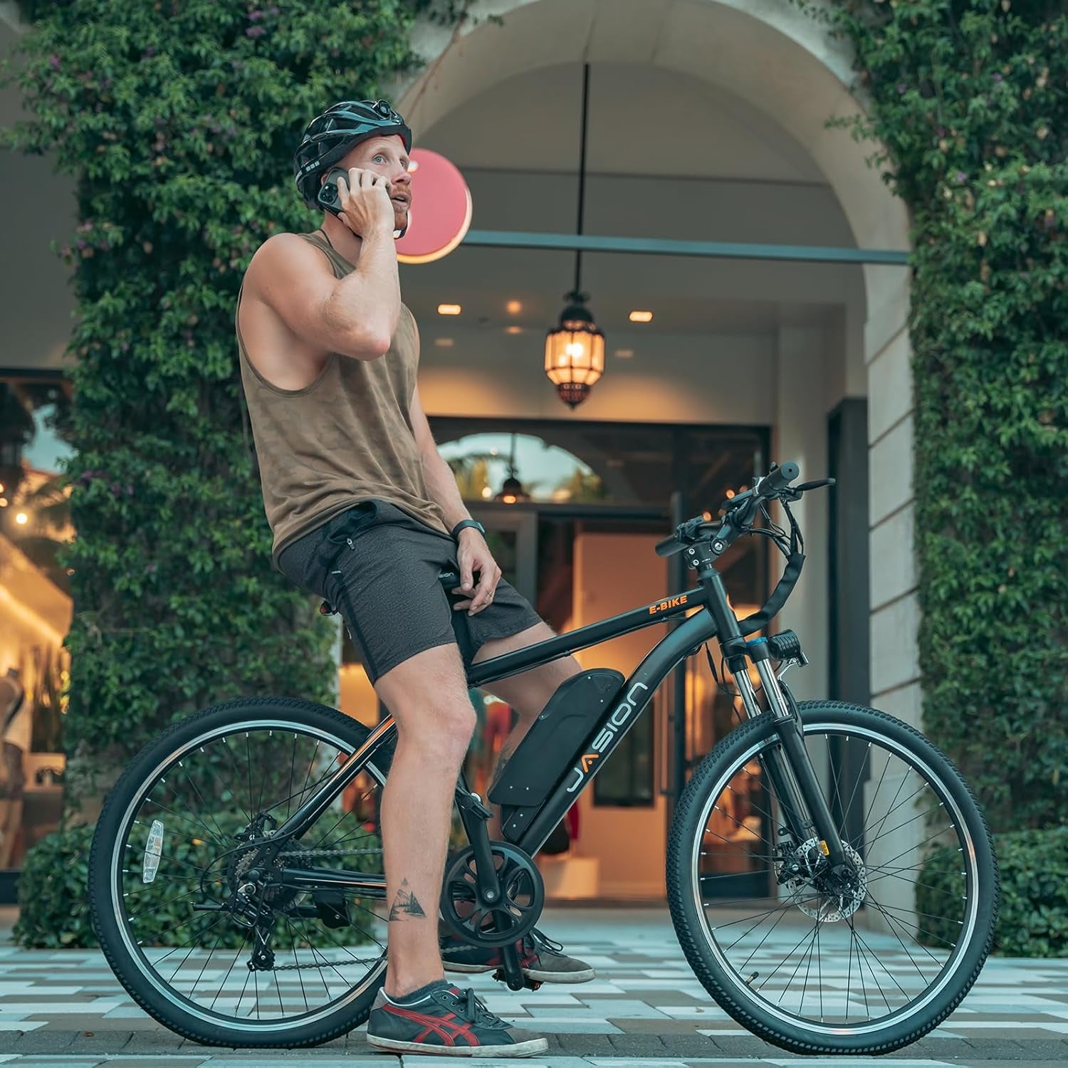 EB5 Electric Bike for Adults with Peak 750W Brushless Motor, 40Miles 20MPH Commuting Electric Mountain Bike with 360Wh Removable Battery, 7-Speed, 26" Tires and Front Fork Suspension