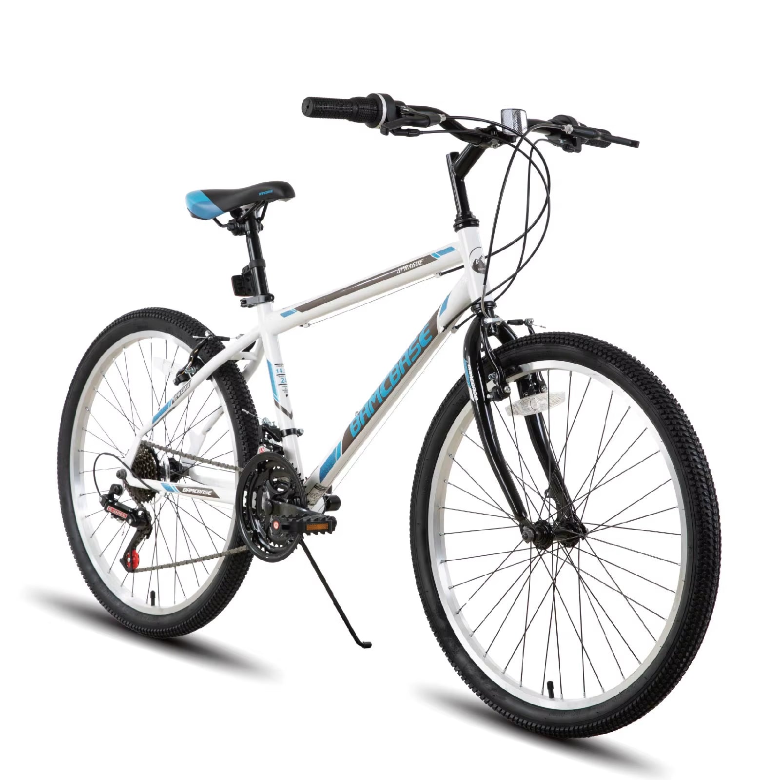 Hiland 24 26 Inch Mountain Bike for Men Women, 21 Speeds High-Carbon Steel Frame, Sport Cycling MTB Bicycle for Adult