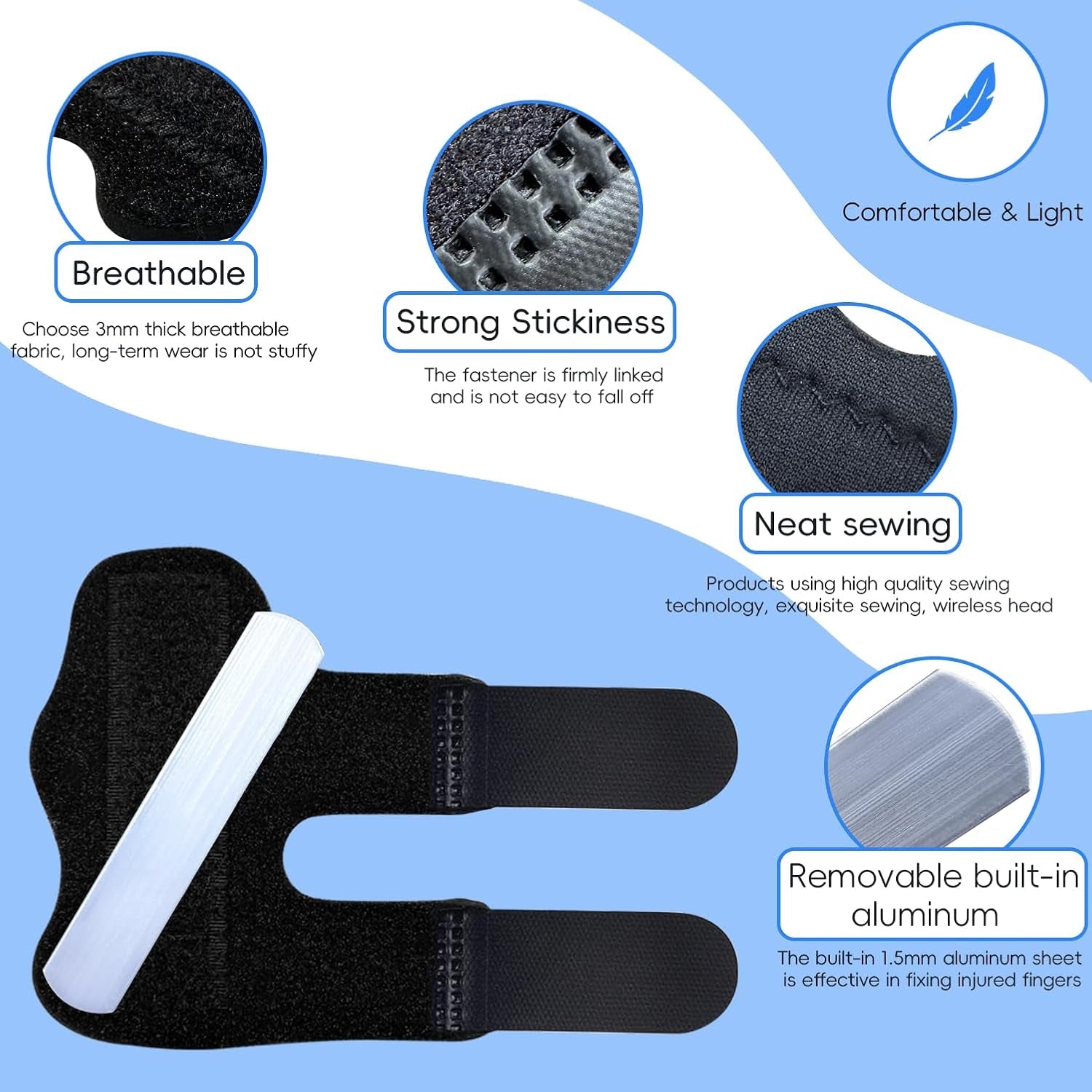 Férula Para Dedo, Soporte Universal Para Dedo En Gatillo Para Aliviar El Dolor P