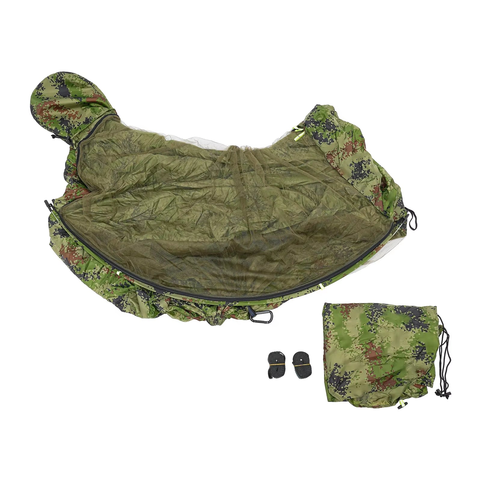 Camping Hammock, Portable Camping Hammock, Anti-Mosquito and Anti-Sun Camping Hammock