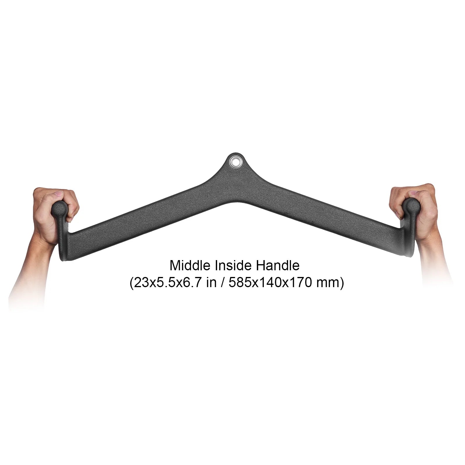 LAT Pulldown Accessory, Rowing V-Bar for Cable Machines, Rubber Grip Tricep Bar, Enhances Back Muscle Strength, Ideal for Bicep Curls and Lat Exercises in Home Gyms