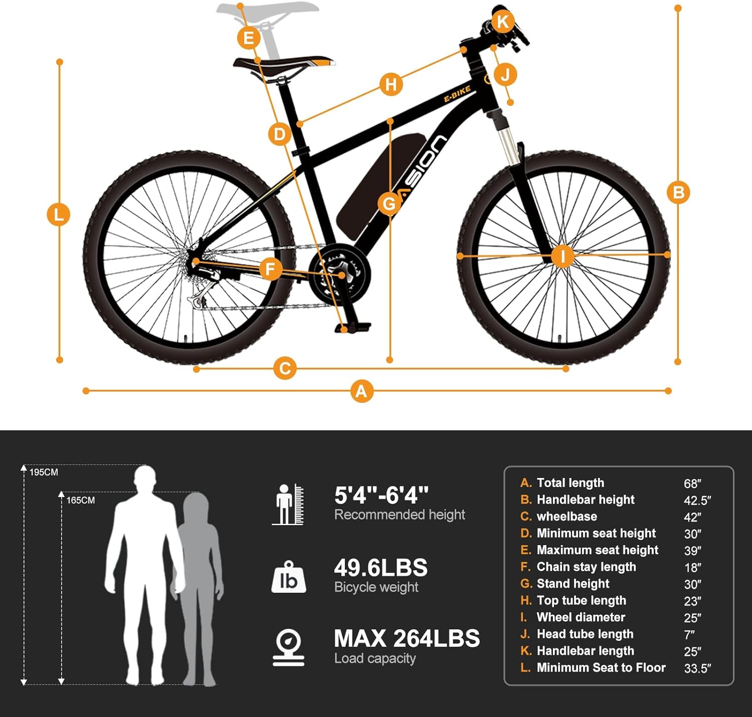 EB5 Electric Bike for Adults with Peak 750W Brushless Motor, 40Miles 20MPH Commuting Electric Mountain Bike with 360Wh Removable Battery, 7-Speed, 26" Tires and Front Fork Suspension