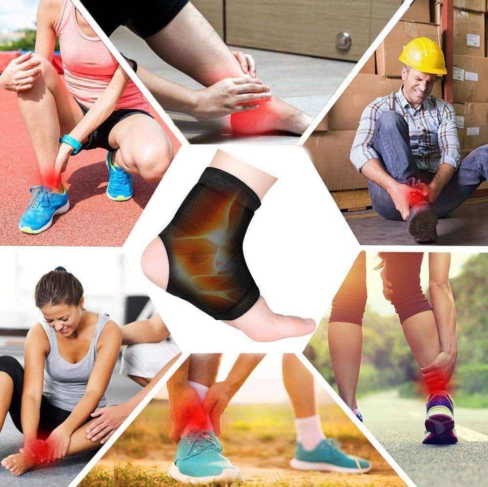 Ankle Brace, 2 Pack Breathable & Strong Ankle Brace for Sprained Ankle, Stabilize Ligaments, Prevent Re-Injury, Ankle Braces for Men & Women with Adjustable Wrap, Ankle Support for Men