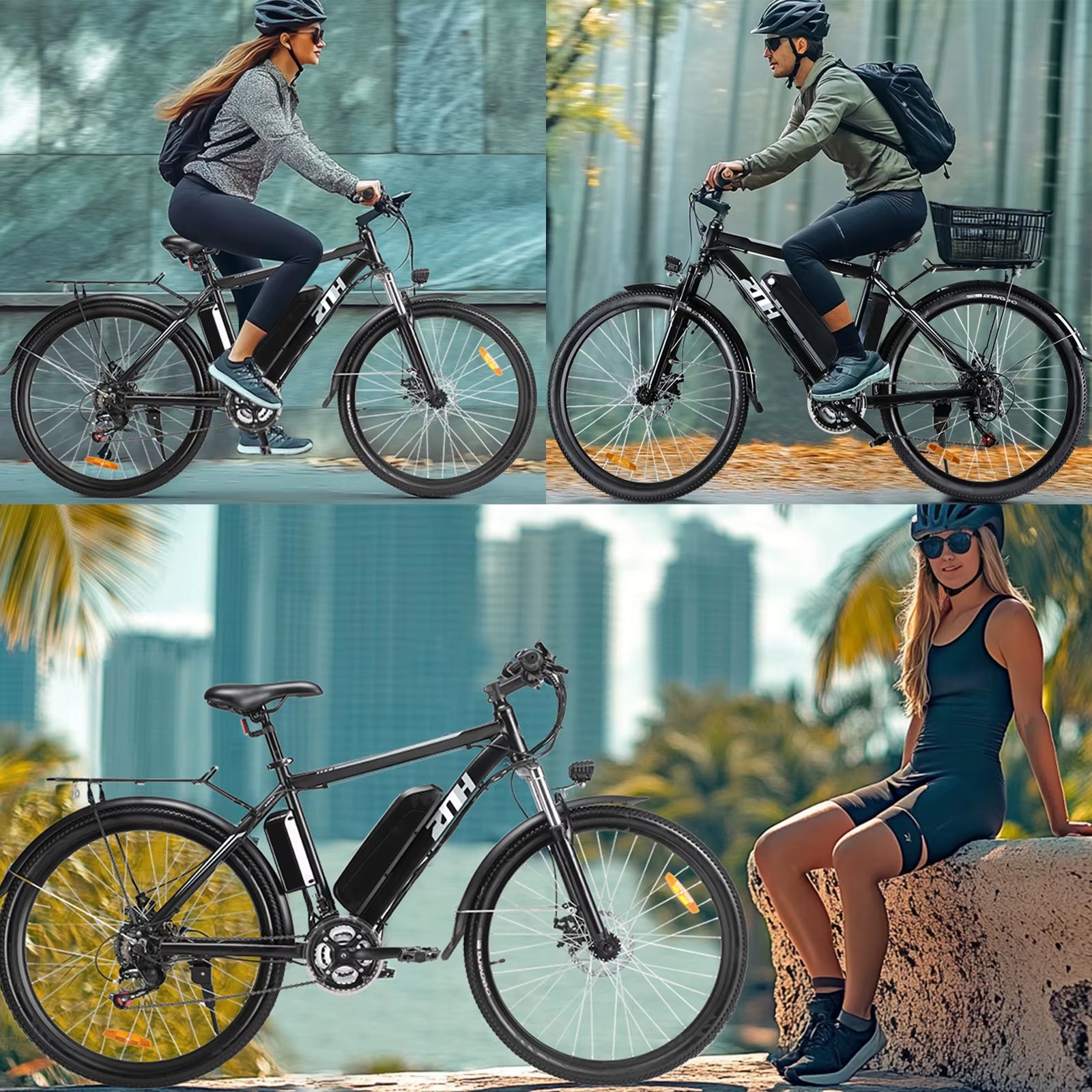 1000W Peak 48V Electric Bike for Adults, 26 Inch Electric Mountain Bike with Removable Battery,Up to 50Miles Range 20 MPH