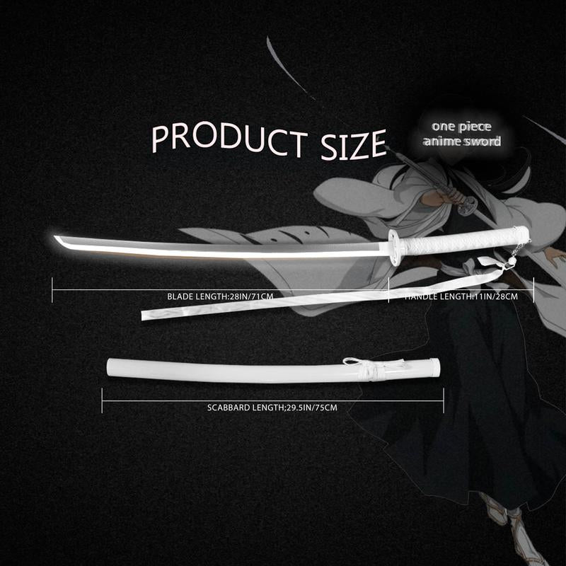 Light up Bleach Anime Sode No Shirayuki Sword - 40 Inches Plastic Anime Cosplay Prop with Sageo Belt & Stand