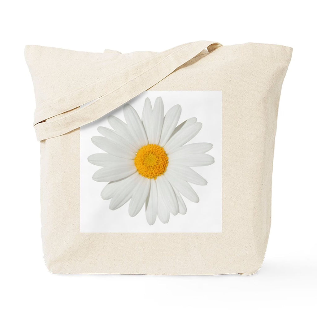 - Daisy Tote Bag - Unisex Canvas Tote Bag, Beige, 1-Piece