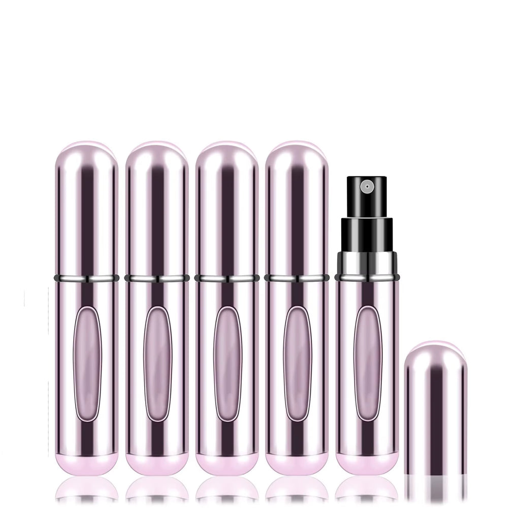 1/5Pcs Travel Perfume Bottle Refillable Portable Mini Atomizer Spray Refill Bottle Women Pocket Dispenser Cologne Sprayer 5Ml