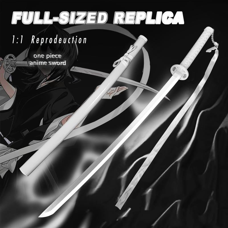 Light up Bleach Anime Sode No Shirayuki Sword - 40 Inches Plastic Anime Cosplay Prop with Sageo Belt & Stand