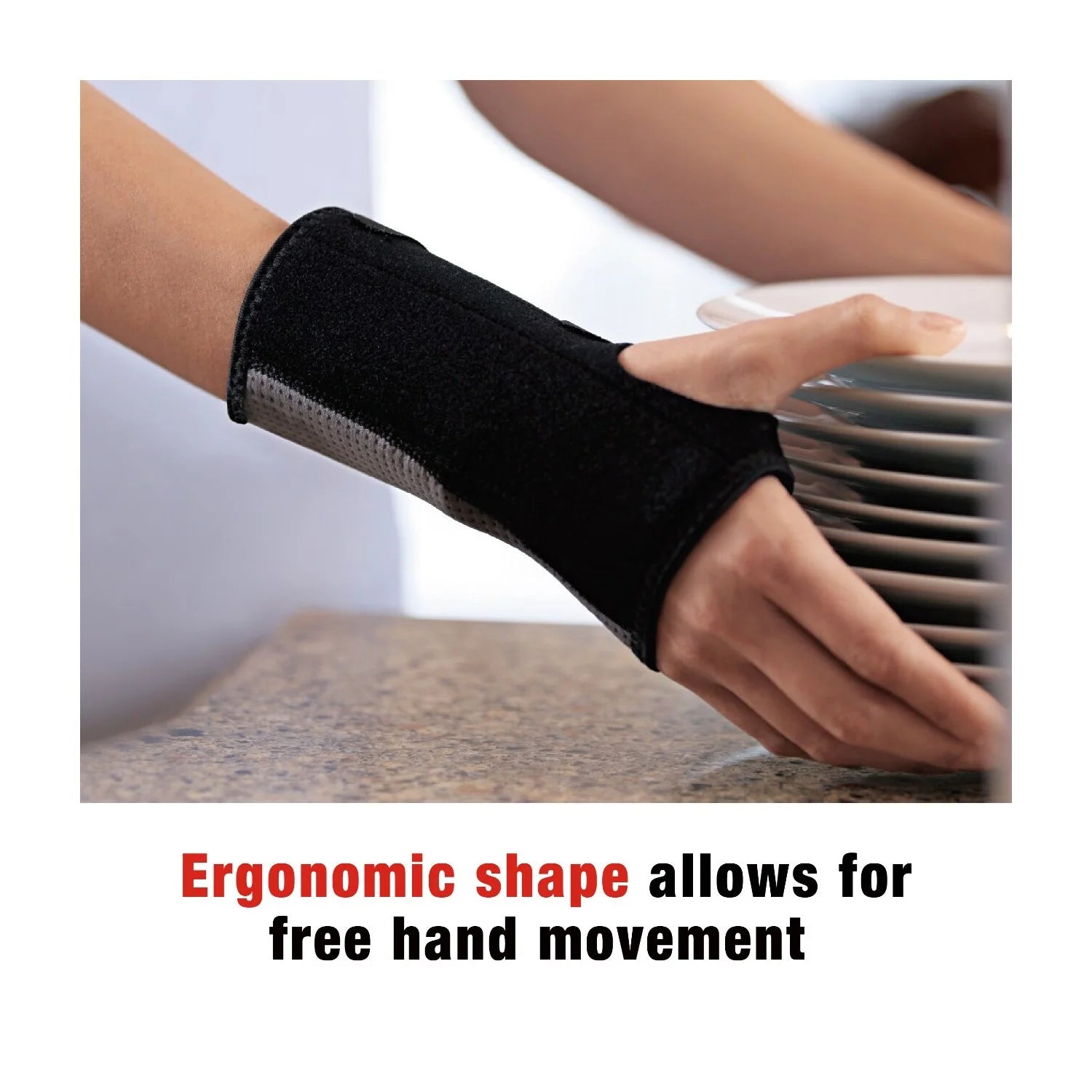 (3 Pack)  Splint Wrist Brace, Reversible, Adjustable, One Size
