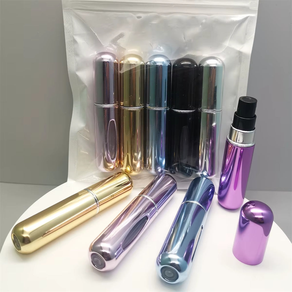 1/5Pcs Travel Perfume Bottle Refillable Portable Mini Atomizer Spray Refill Bottle Women Pocket Dispenser Cologne Sprayer 5Ml