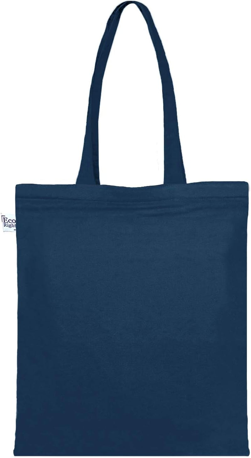 100% Organic Canvas Tote Bag with Zip, Eco-Friendly Small Tote Bags for Women for Christmas, Travel, Beach & Shopping, Panda, One Size