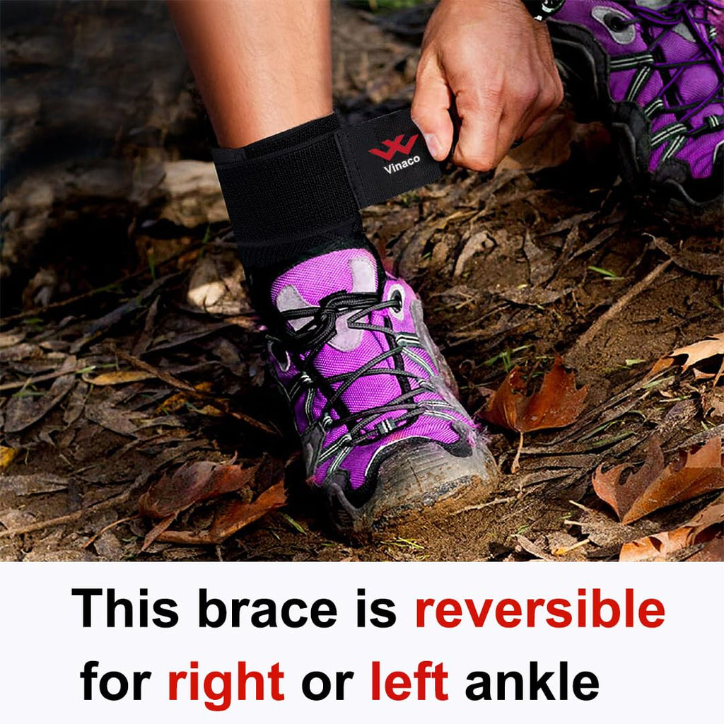 Ankle Brace, 2 Pack Breathable & Strong Ankle Brace for Sprained Ankle, Stabilize Ligaments, Prevent Re-Injury, Ankle Braces for Men & Women with Adjustable Wrap, Ankle Support for Men