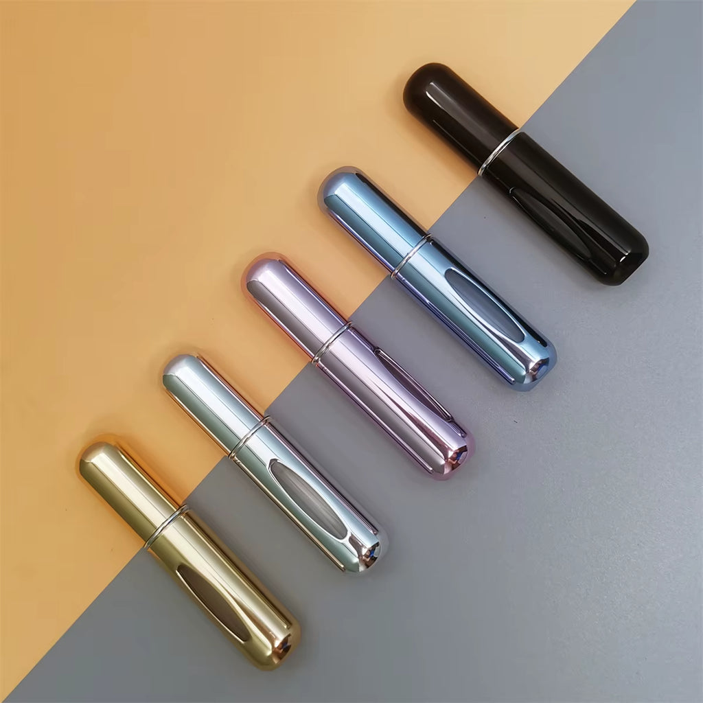 1/5Pcs Travel Perfume Bottle Refillable Portable Mini Atomizer Spray Refill Bottle Women Pocket Dispenser Cologne Sprayer 5Ml