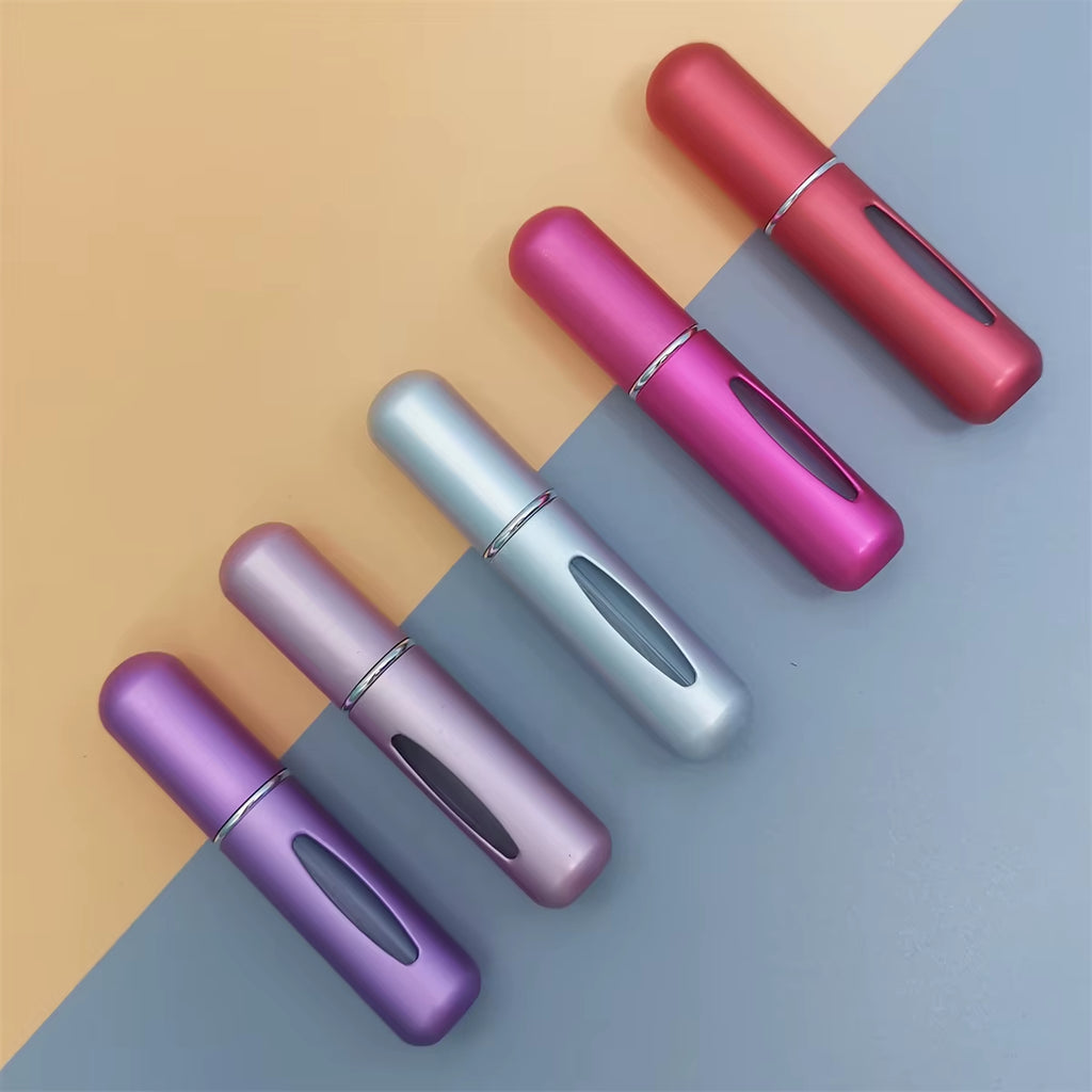 1/5Pcs Travel Perfume Bottle Refillable Portable Mini Atomizer Spray Refill Bottle Women Pocket Dispenser Cologne Sprayer 5Ml